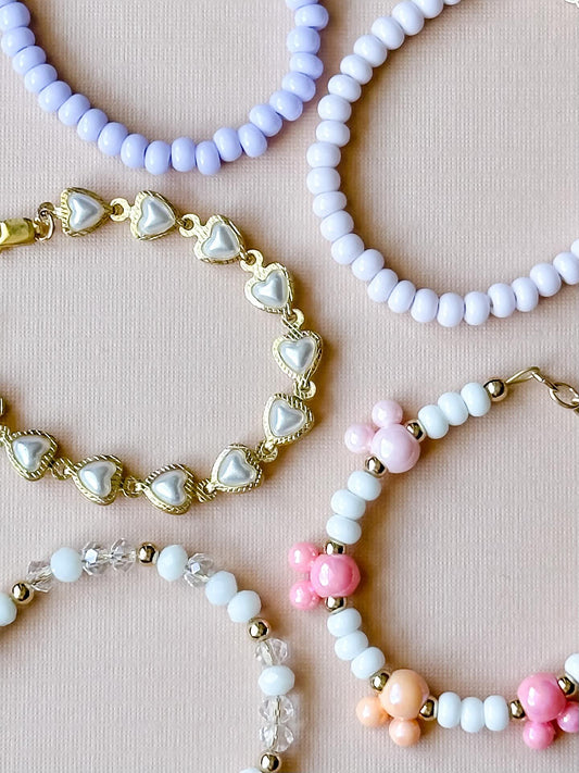 Pink Pearly Mickey Bracelet