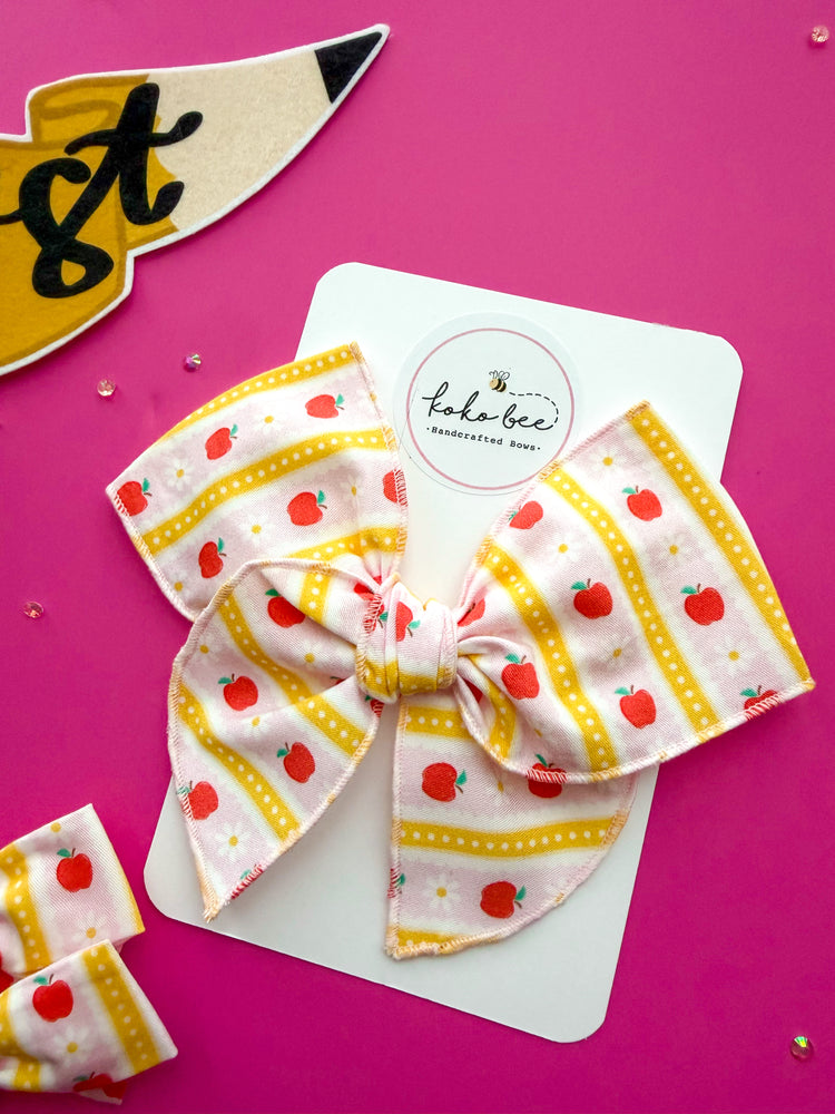 Apples & Flowers Bows