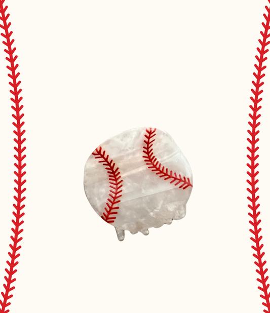 Mini Baseball Claw Clips