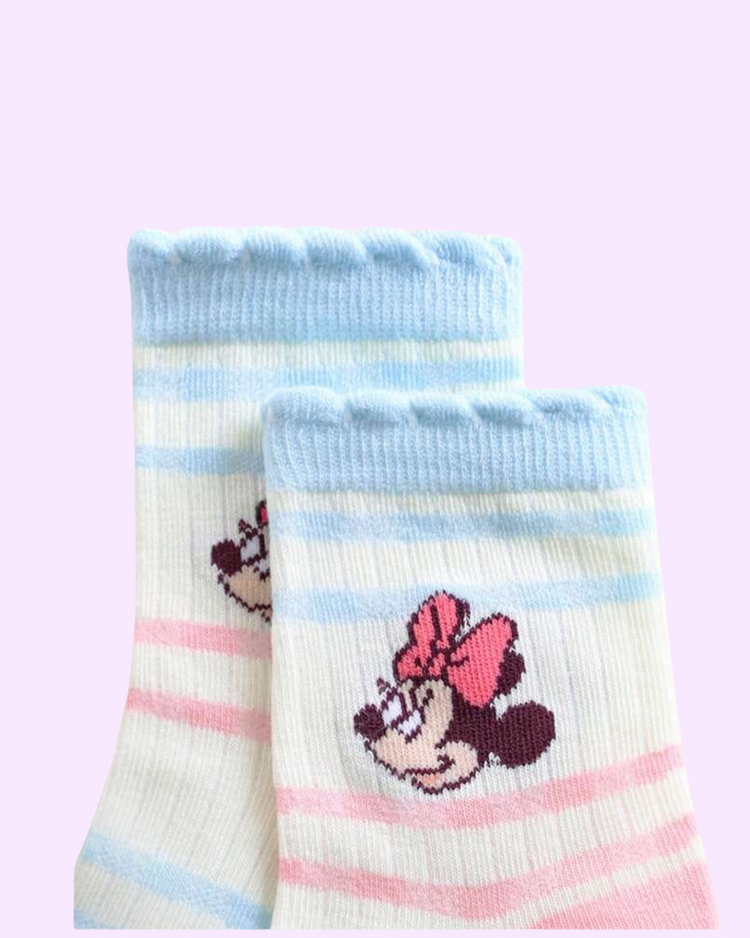 Girl's Colorful Minnie Socks