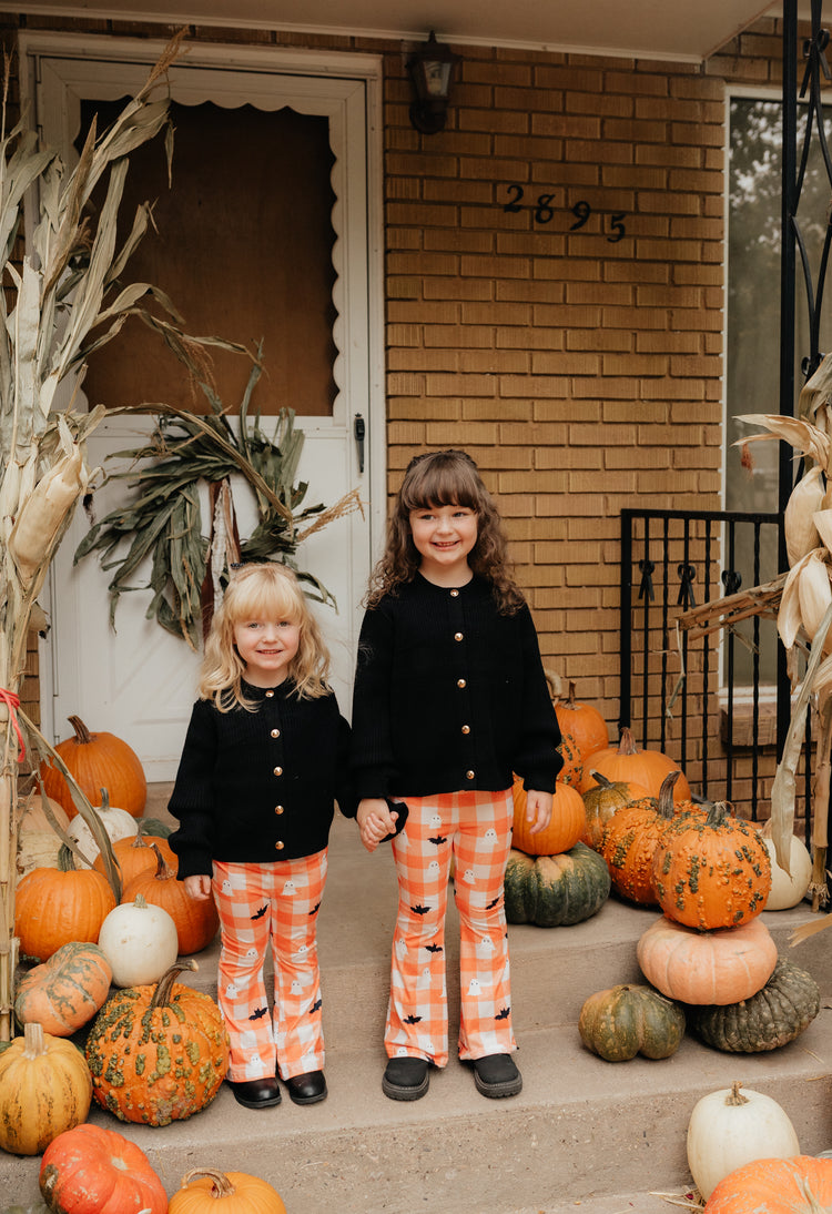 Orange Plaid Ghost & Bat Flares