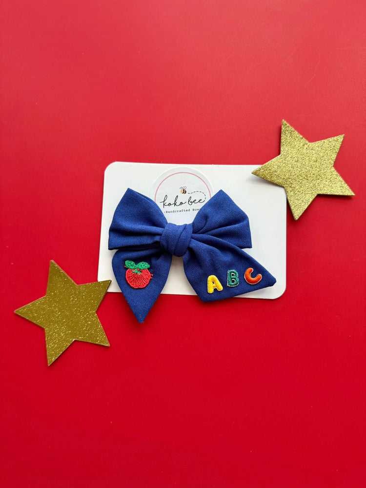 Blue ABC Bow