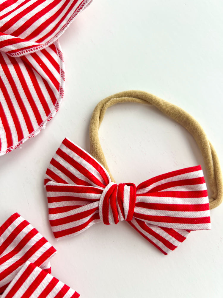 Red & White Mini Stripes