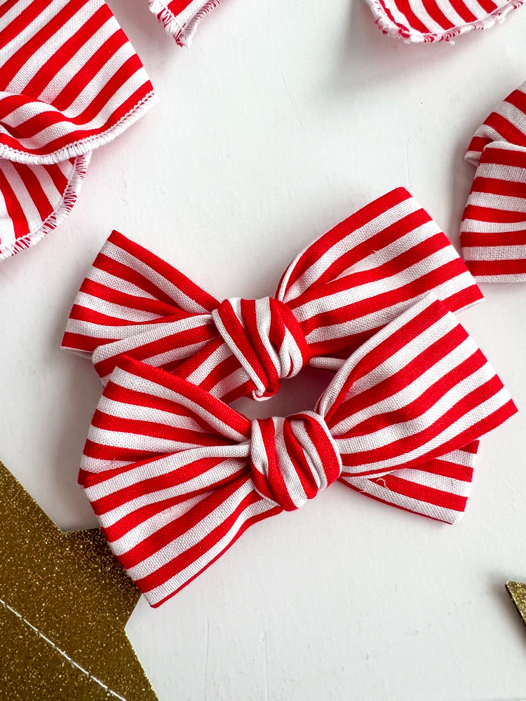 Red & White Mini Stripes
