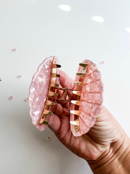 Pink Seashell Claw Clip