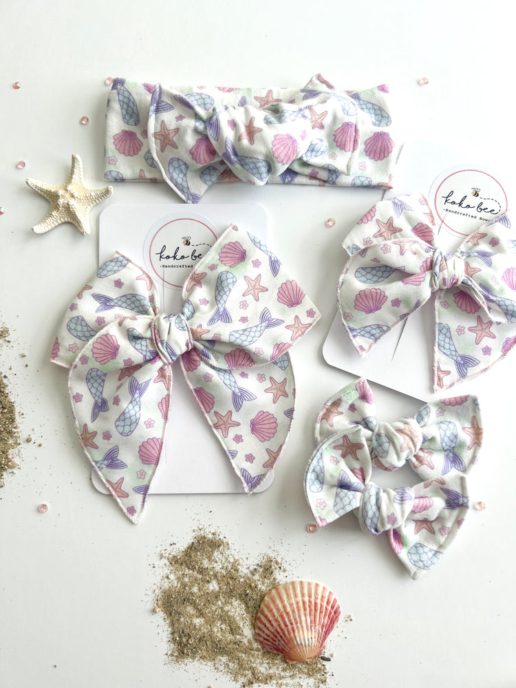 Mermaid Tails & Seashells Bows