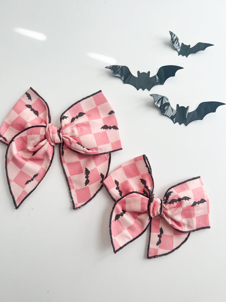 Pink Checkered Bats