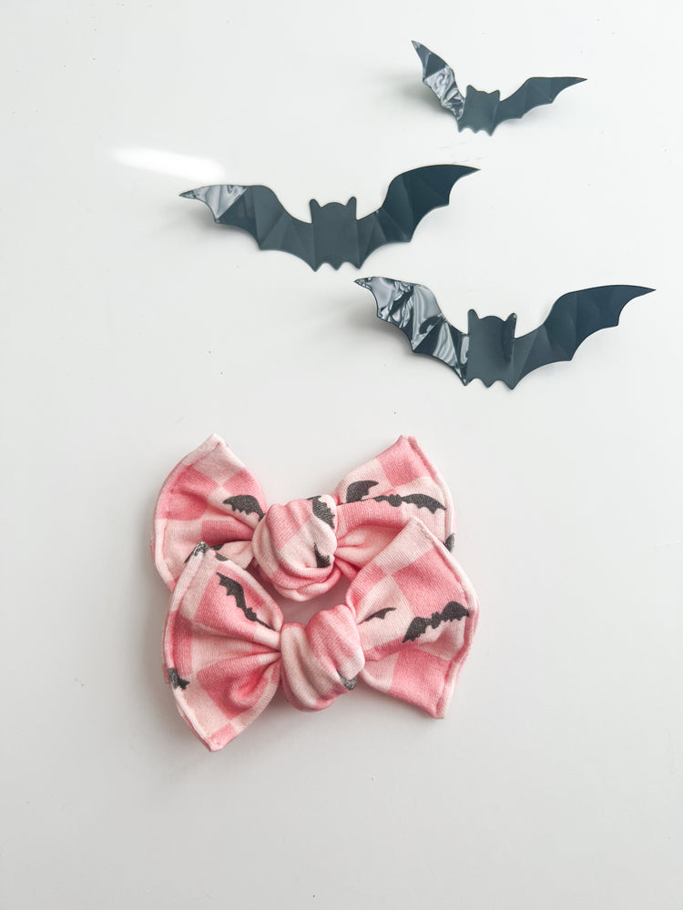 Pink Checkered Bats