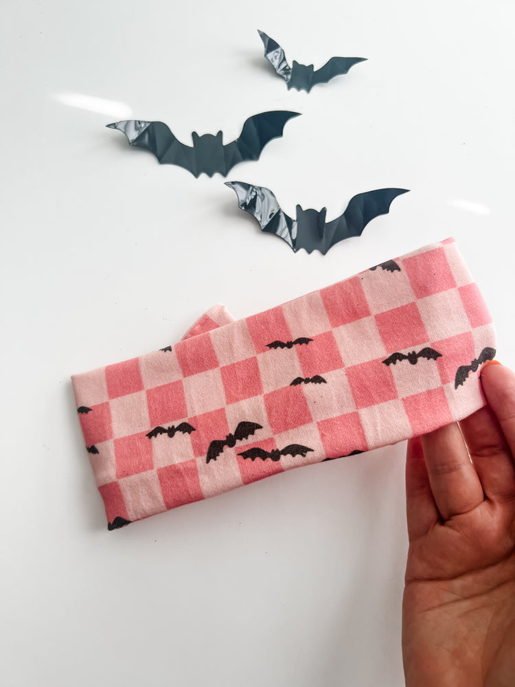 Pink Checkered Bats