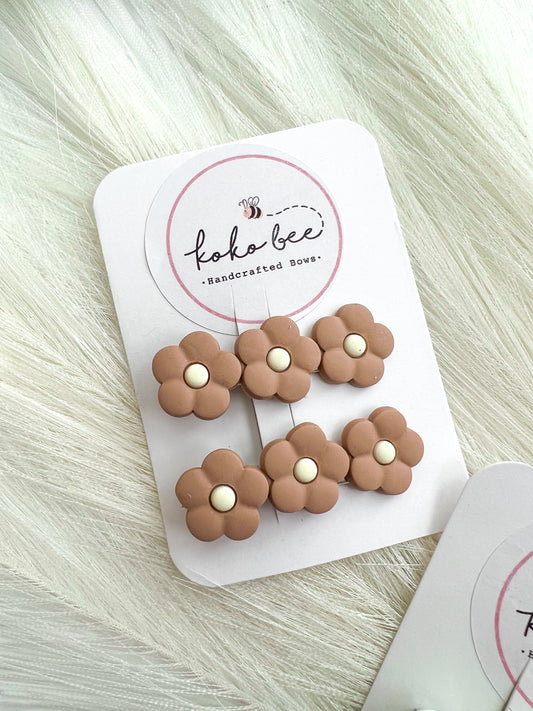 Fall Flower Clip Set