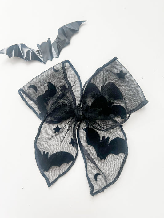 XL Bats, Moon & Stars Tulle Bows