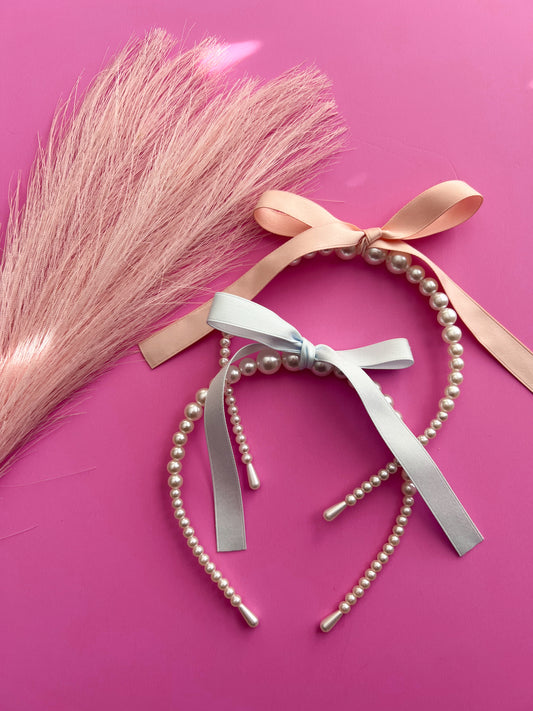 Pearl Bow Headband