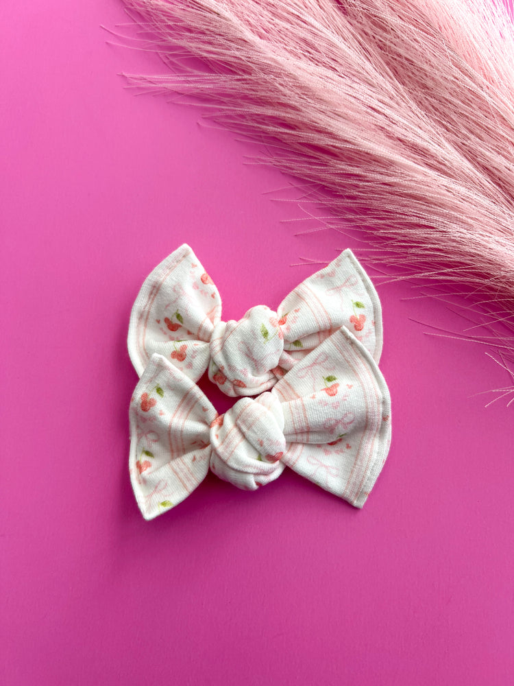 Muted Cherry Mouse Bows