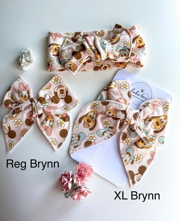 Pink Flower Mouse Friends Bows