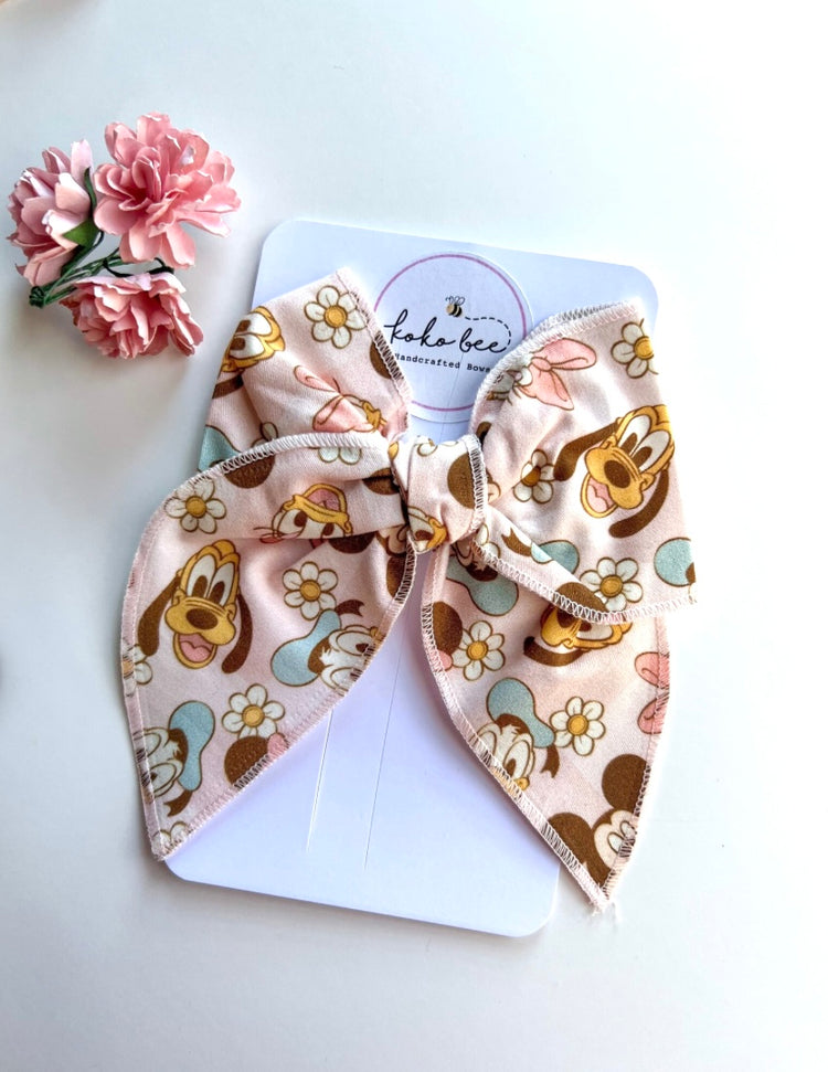 Pink Flower Mouse Friends Bows