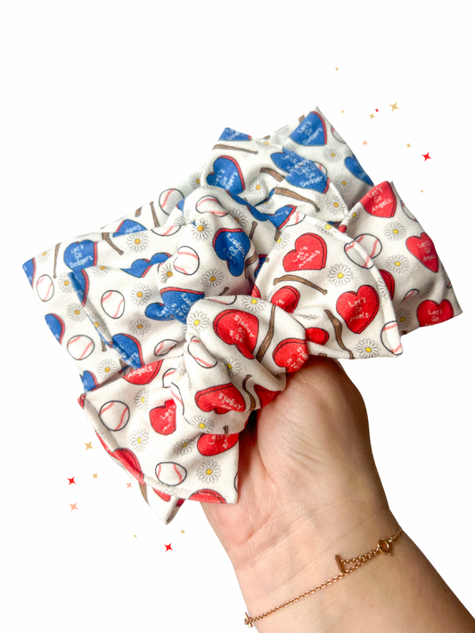 Angels & Dodgers Baseball Bows