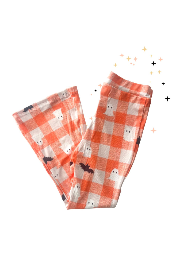 Orange Plaid Ghost & Bat Flares