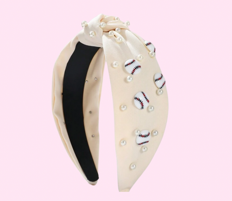 Pearl Baseball Headbands