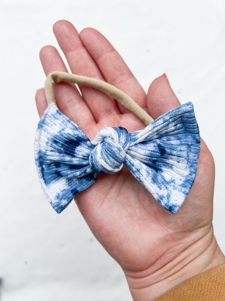 Blue Tie Dye Headwraps & Piggies