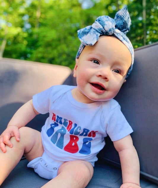 Blue Tie Dye Headwraps & Piggies