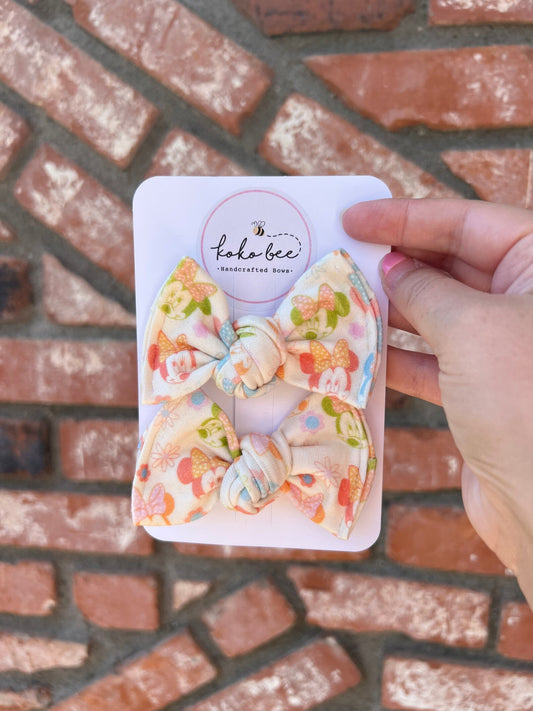 Colorful Mouse Headwraps & Piggies