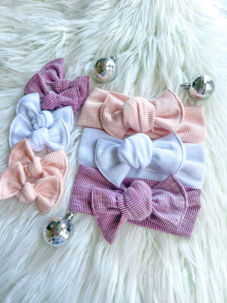 Ribbed Headwraps & Piggies