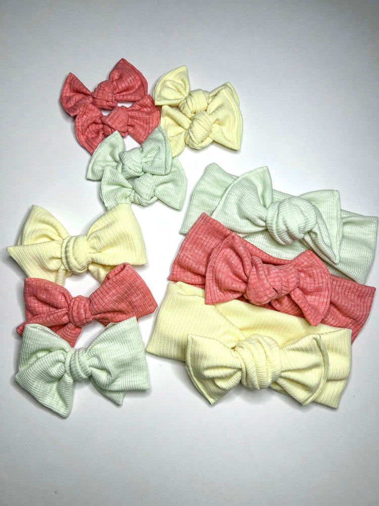 Ribbed Spring Headwraps & Piggies