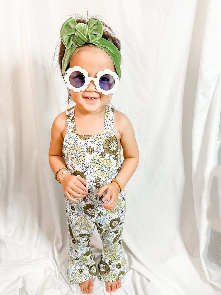 Sage Green Velvet Headwraps & Piggies