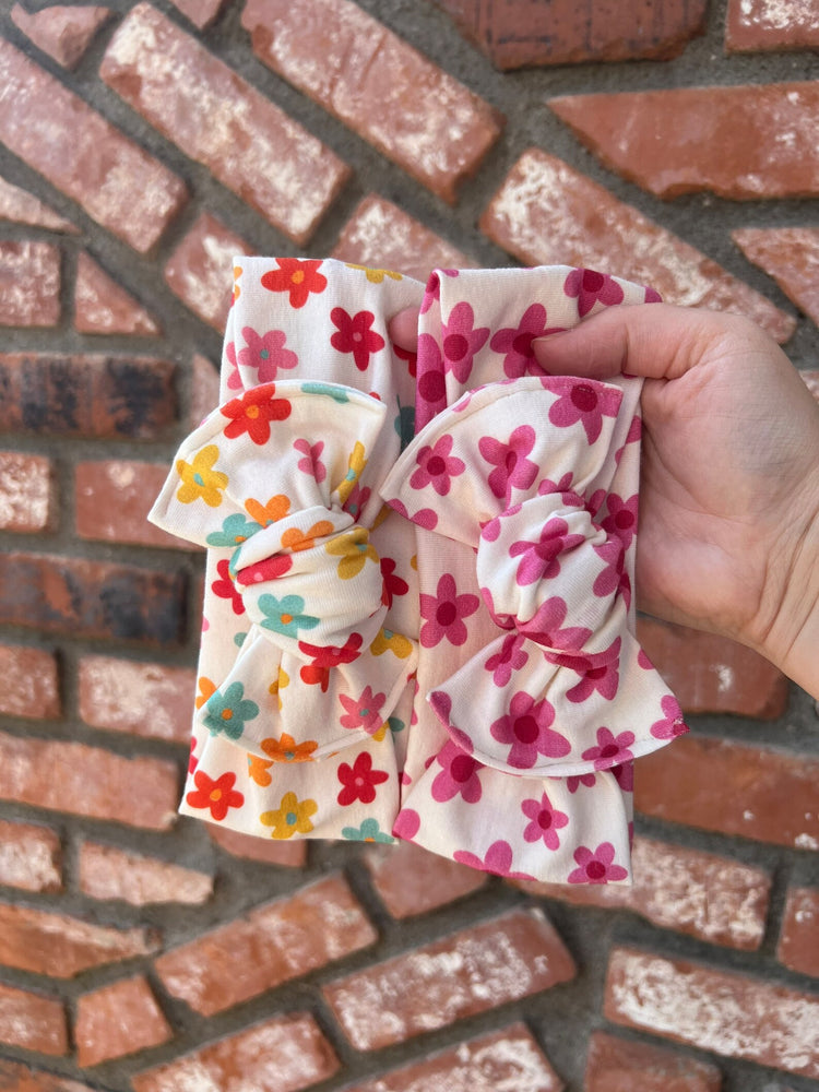 Pink & Retro Daisy Bows