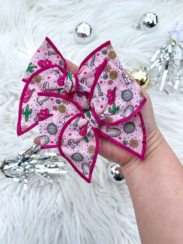 Pink Disco Cowgirl Bows