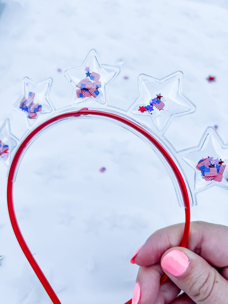 4th Of July Headbands & Velvet Star Clips