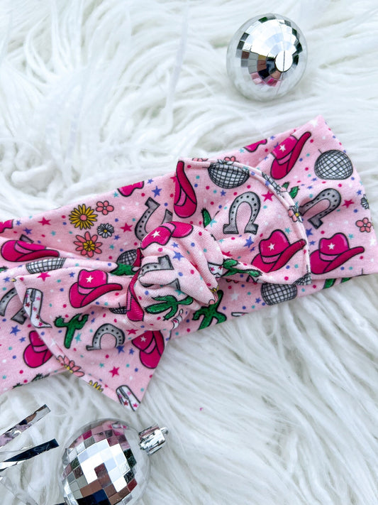 Pink Disco Cowgirl Bows