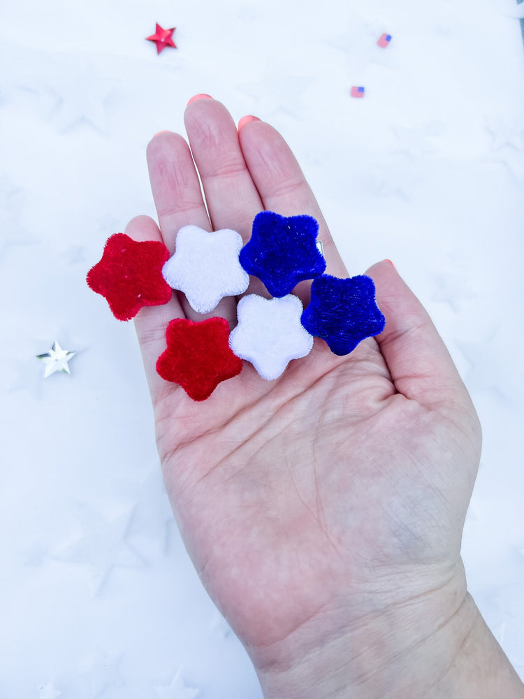 4th Of July Headbands & Velvet Star Clips