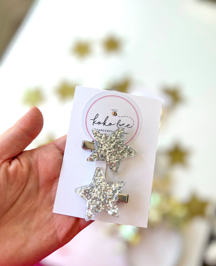 Small & Large Star Hair Clips