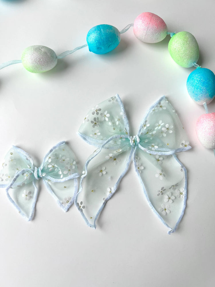 Spring Daisy Tulle Bows