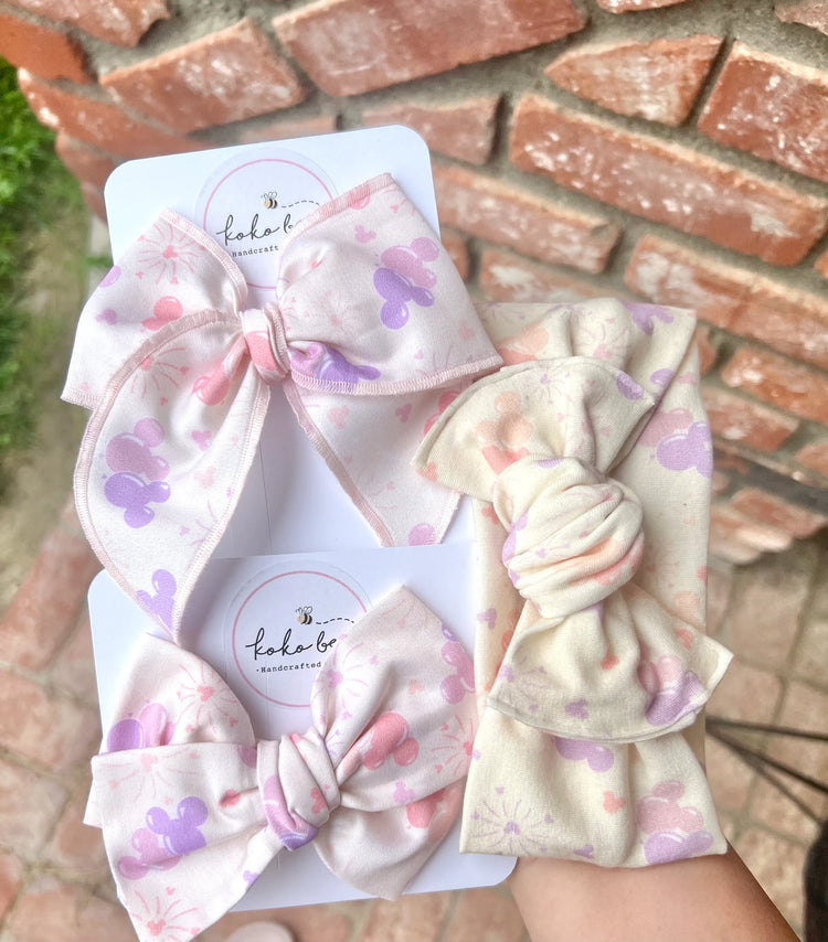 Mouse Celebration Balloons Bows