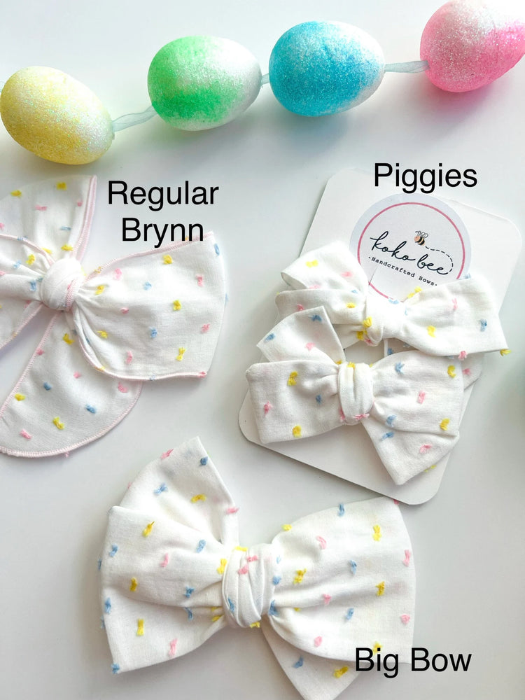 Spring Swiss Dot Bows