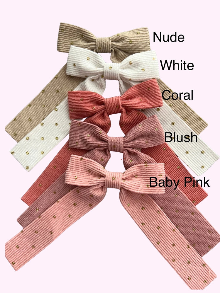 Long Tail Polka Dot Bows