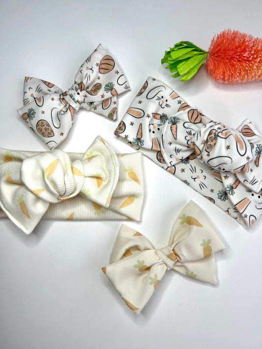 Neutral Easter Bunnies & Ribbed Carrots