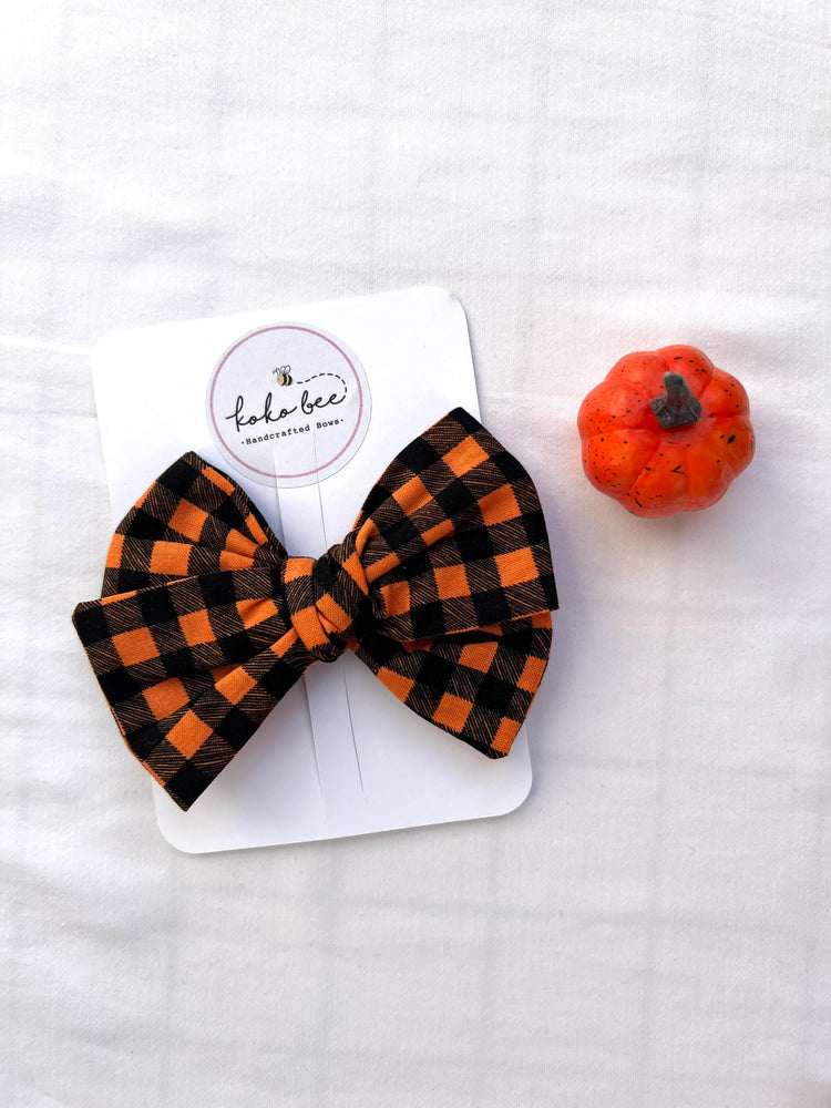 Halloween Checkered Bows