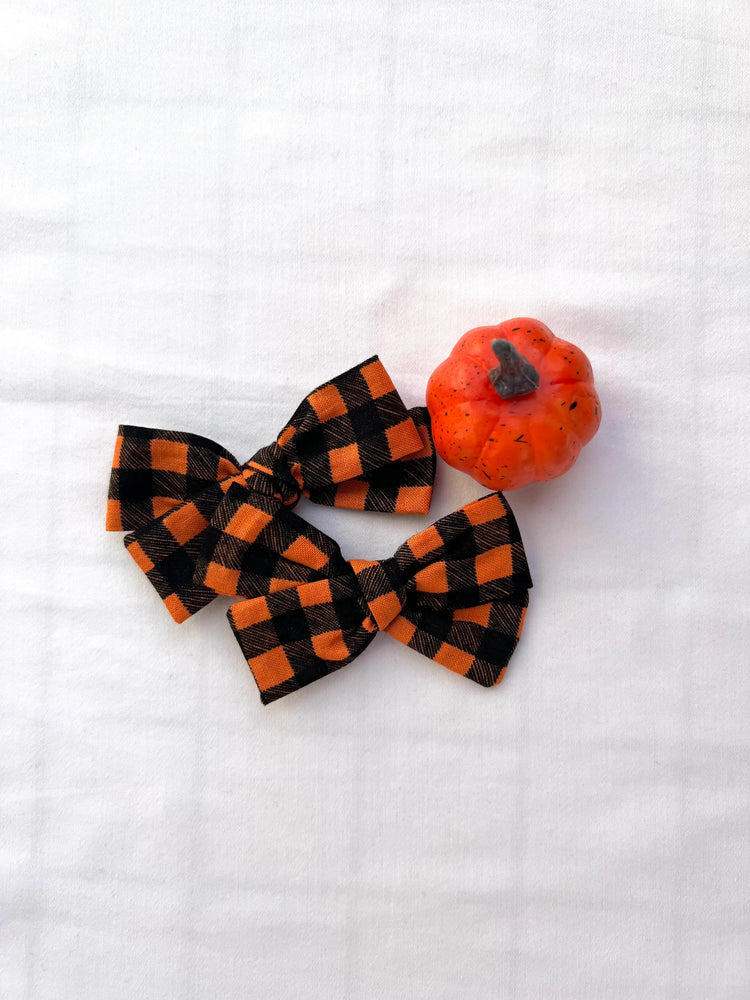 Halloween Checkered Bows