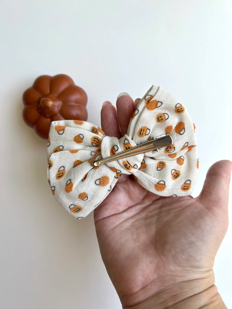 Tiny Pumpkins Gauze Bows