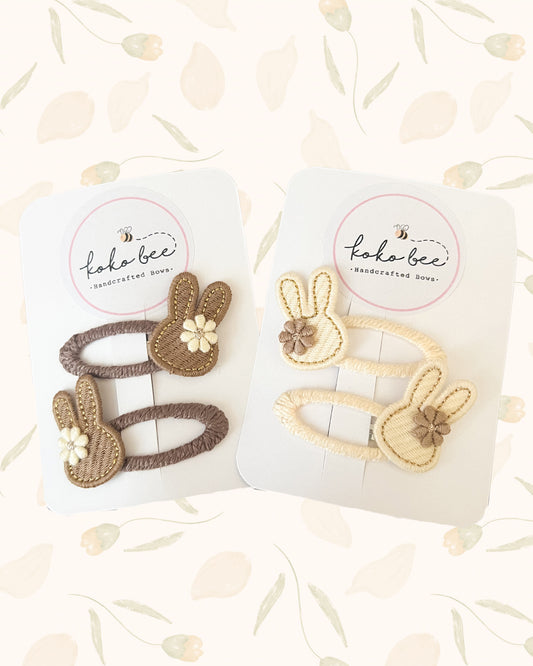 Chocolate Bunnies Clip Set