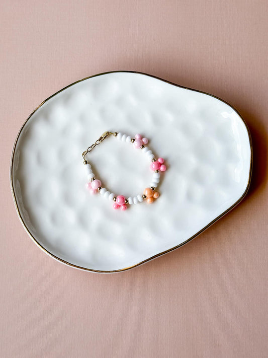 Pink Pearly Mickey Bracelet