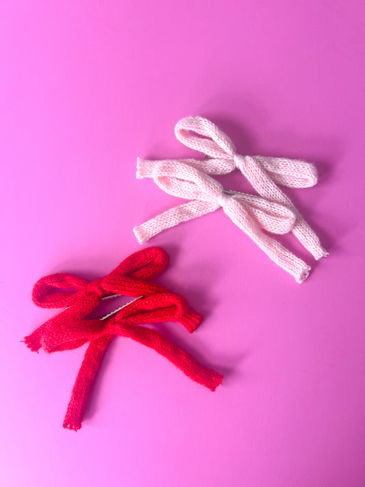 Pink & Red Knitted Piggies