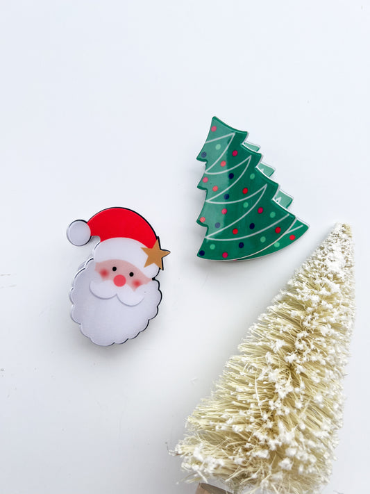 Christmas Claw Clips