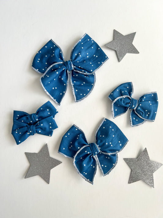 Blue Stars Bows