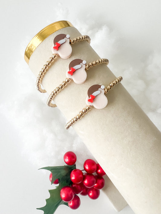 Minnie Santa Gold Filled Bracelets