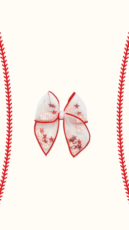 Mini Baseball Shaker Bow