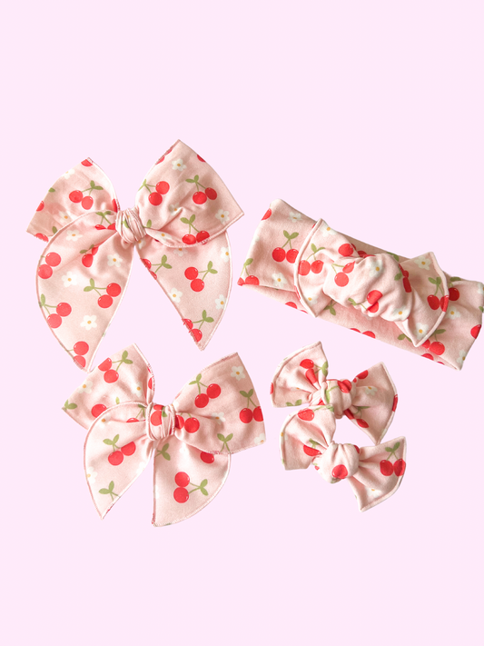 Pink Cherry Bows